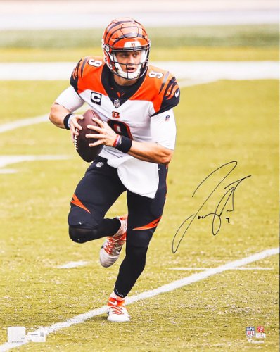 Joe Burrow Autographed Signed 16X20 Photo Cincinnati Bengals Fanatics Holo #215680 