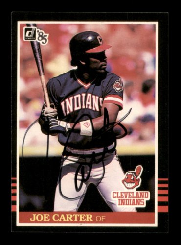 Joe Carter Cleveland Indians Autographed 1988 Fleer #605 Signed Baseball  Card