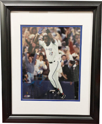 Joe Carter Autographed Signed Toronto Blue Jays 16X20 Photo Custom Framing (1993 World Series Celebration) 