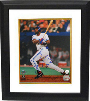 Joe Carter Autographed Signed Toronto Blue Jays 16x20 Photo Custom Framing - MLB Hologram (1993 World Series Swinging) 