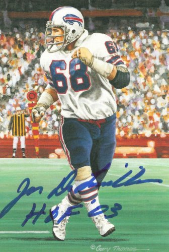 Joe Delamielleure Autographed Signed Goal Line Art Card - Autographs