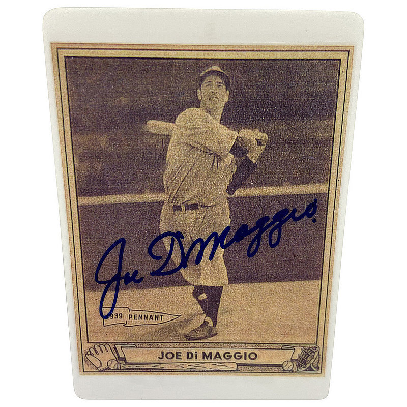 Joe Dimaggio Signed Authentic 1939 New York Yankees Game Model