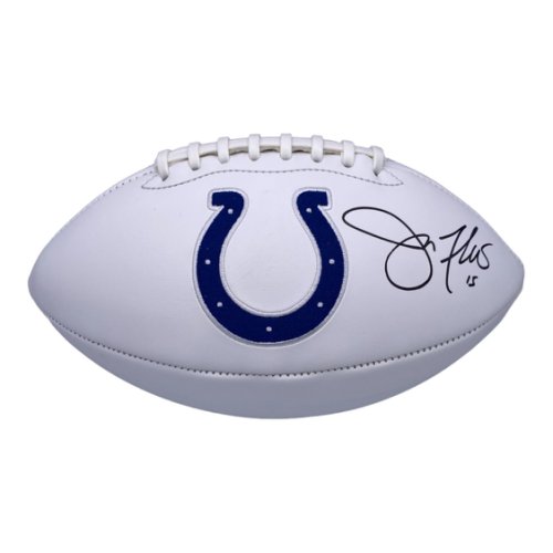 Joe Flacco Autographed Signed Indianapolis Colts Baden White Panel Football - James Spence Authentication (JSA) 