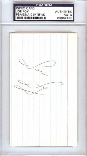 Joe Foy Autographed Signed 3X5 Index Card New York Mets, Boston Red Sox PSA/DNA 