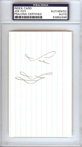 Joe Foy Autographed Signed 3X5 Index Card New York Mets, Boston Red Sox PSA/DNA 