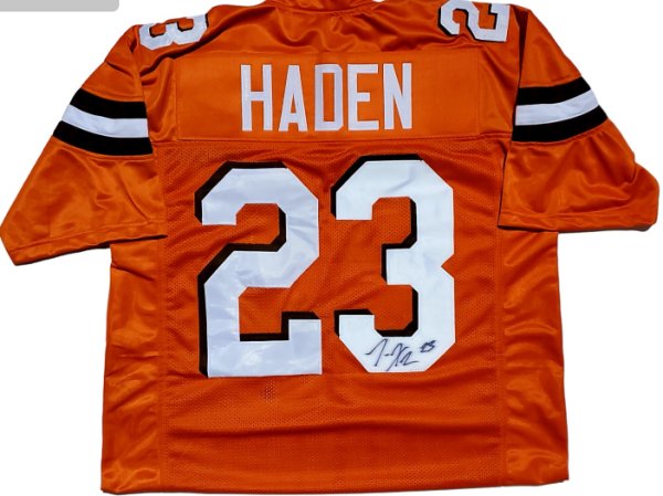Joe Haden Cleveland Browns Autographed Signed Orange Custom Jersey - Certified Authentic 