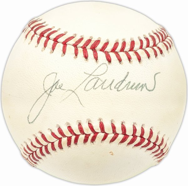 Joe Landrum Autographed Signed Official Nl Baseball Brooklyn Dodgers PSA/DNA 