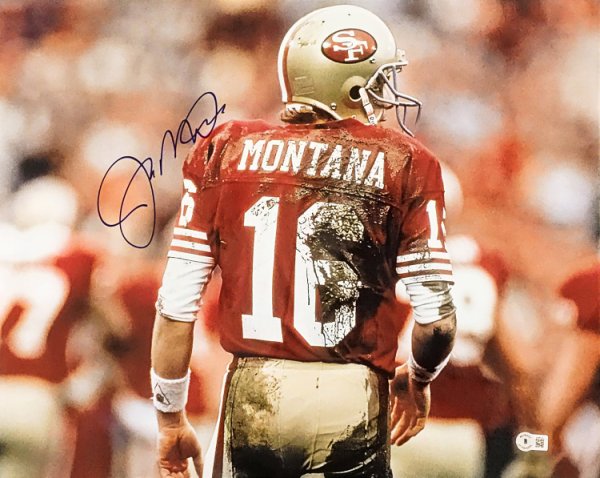 Joe Montana Autographed Signed 16X20 Photo San Francisco 49Ers Beckett Beckett Qr #221163 