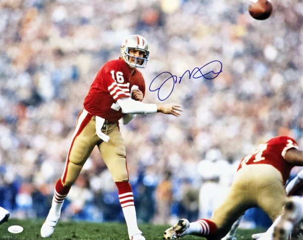 Joe Montana Autographed Signed 16X20 Photo San Francisco 49Ers JSA 