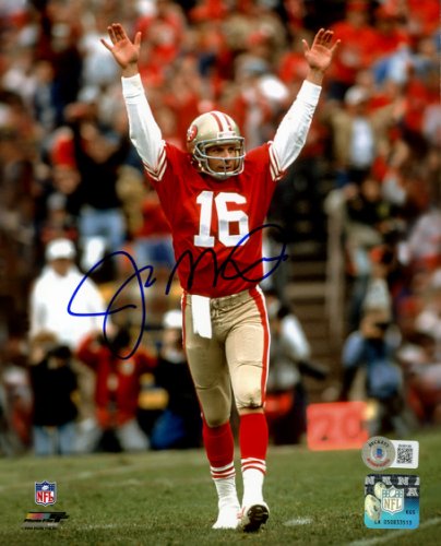 Joe Montana Autographed Signed 8X10 Photo San Francisco 49Ers Beckett Beckett Qr #221161 