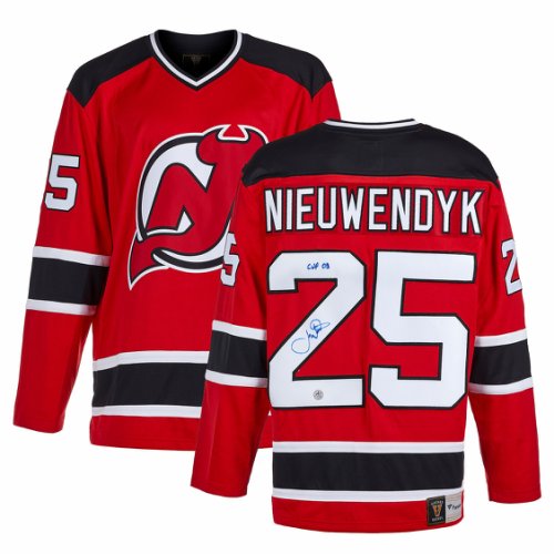 Joe Nieuwendyk Autographed Signed New Jersey Devils Fanatics Breakaway Retro Jersey