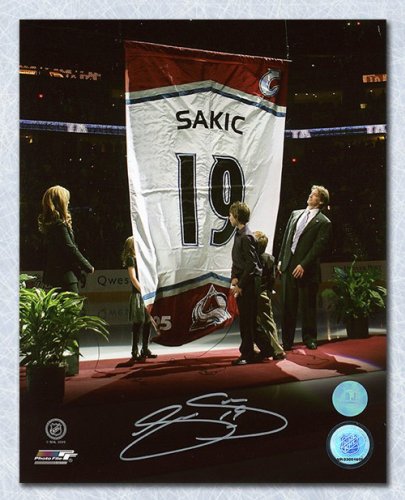 Joe Sakic Colorado Avalanche Autographed Away Jersey Inscribed HOF 20 –  Latitude Sports Marketing