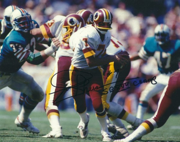 Joe Theismann Autographed Signed 8X10 Washington Redskins Photo - Autographs