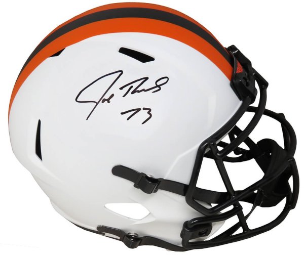 Joe Thomas Autographed Signed Cleveland Browns Lunar Eclipse White Matte Riddell Full Size Speed Replica Helmet 
