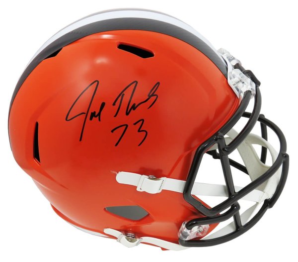 Joe Thomas Autographed Signed Cleveland Browns Riddell Full Size Speed Replica Helmet 
