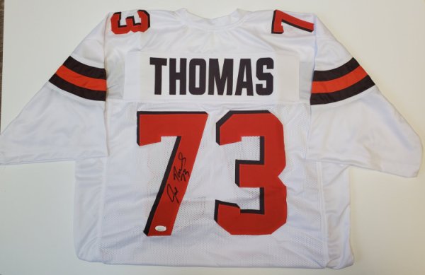 Joe Thomas Cleveland Browns Autographed Signed White Jersey - JSA Authentic 