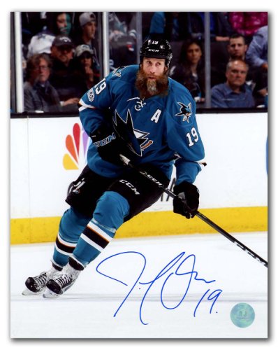 Joe Thornton Autographed Signed San Jose Sharks Game Action 8x10 Photo
