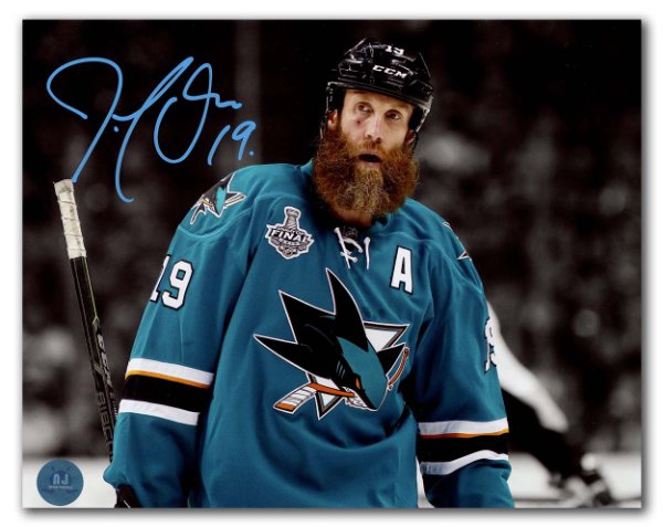 Joe Thornton Autographed Signed San Jose Sharks Playoff Finals 8x10 Photo