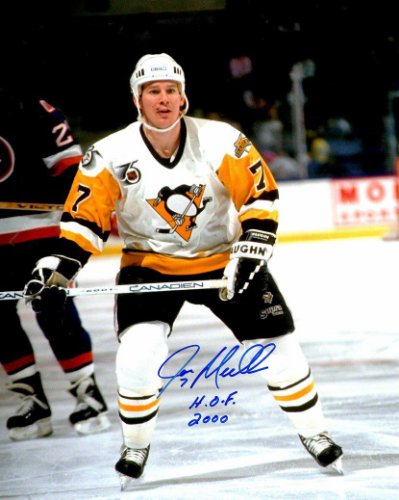 Joey Mullen Autographed Signed "HOF 2000" Pittsburgh Penguins Photo - Autographs
