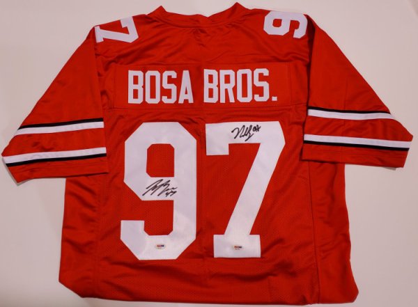  Autograph Warehouse 652667 Joey Bosa Player Worn