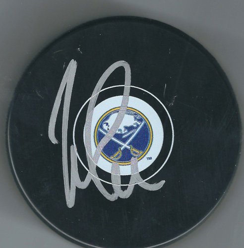Johan Larsson Autographed Signed Buffalo Sabres Hockey Puck - Autographs