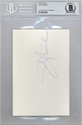 John Brisker Autographed Signed 4X6 Index Card Seattle Super Sonics Beckett Beckett 