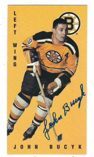 John Bucyk Autographed Signed 1994 Parkhurst Tall Boys Boston Bruins Card - Autographs