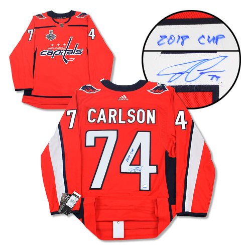 John Carlson Autographed Signed Washington Capitals 2018 Stanley Cup adidas Jersey