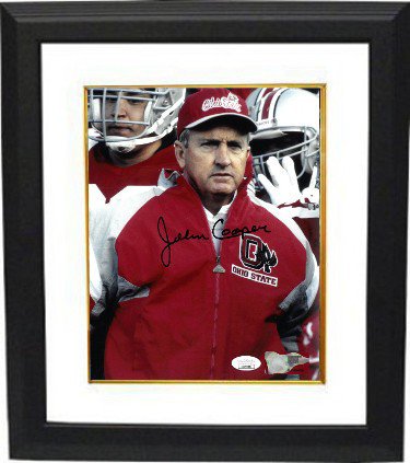 John Cooper Autographed Signed Ohio State Buckeyes NCAA 8x10 Photo Custom Framing- JSA 