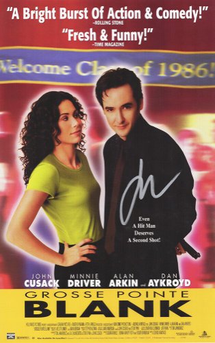 John Cusack Autographed Signed Grosse Pointe Blank 11x17 Movie Poster 