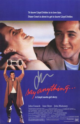 John Cusack Autographed Signed Say Anything 11x17 Movie Poster 