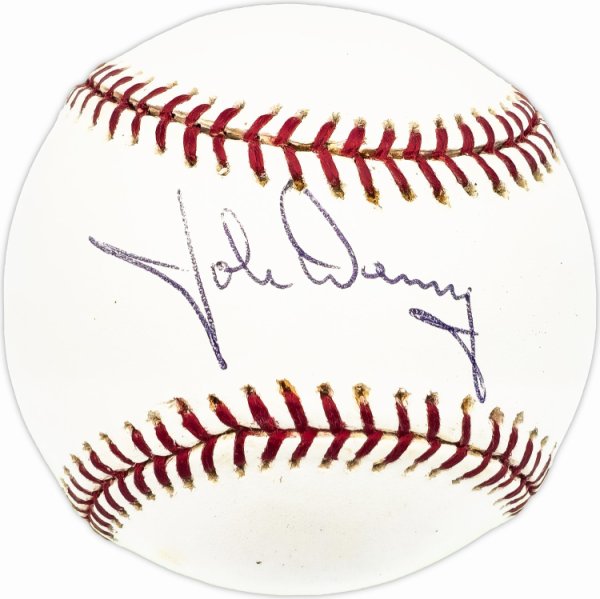 John Denny Autographed Signed Official MLB Baseball Philadelphia Phillies Beckett Beckett Qr #Bm17788 