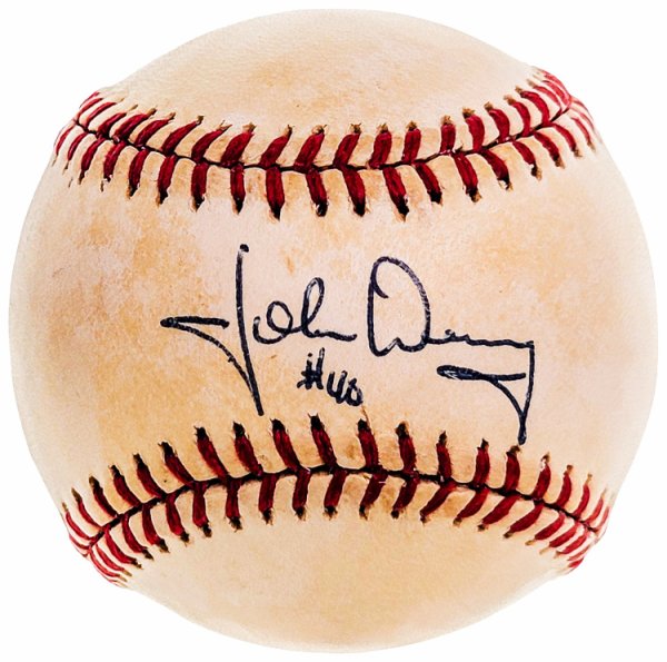 John Denny Autographed Signed Official Nl Baseball Philadelphia Phillies "#40" PSA/DNA 