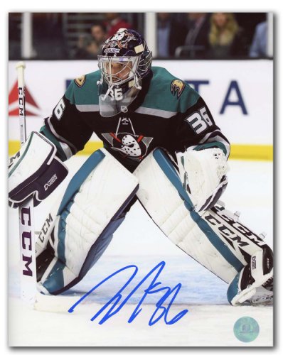 John Gibson Autographed Signed Anaheim Ducks Netminder 8x10 Photo