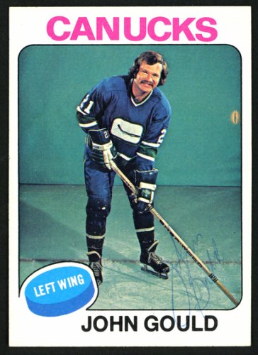 John Gould Autographed 1975-76 Topps Card #266 Vancouver Canucks #149972