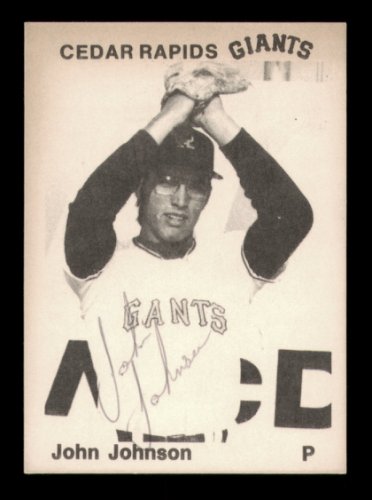 John Henry Johnson Autographed 1976 Tcma Card Cedar Rapids Giants #231649