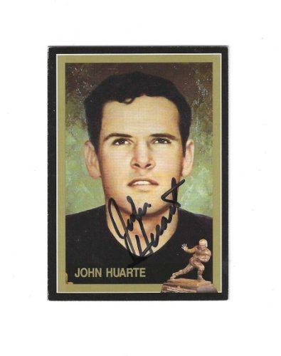 John Huarte Autographed Signed Heisman Trophy Award Winner Card - Autographs