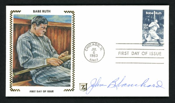 John "Johnny" Blanchard Autographed Signed First Day Cover New York Yankees #156399 