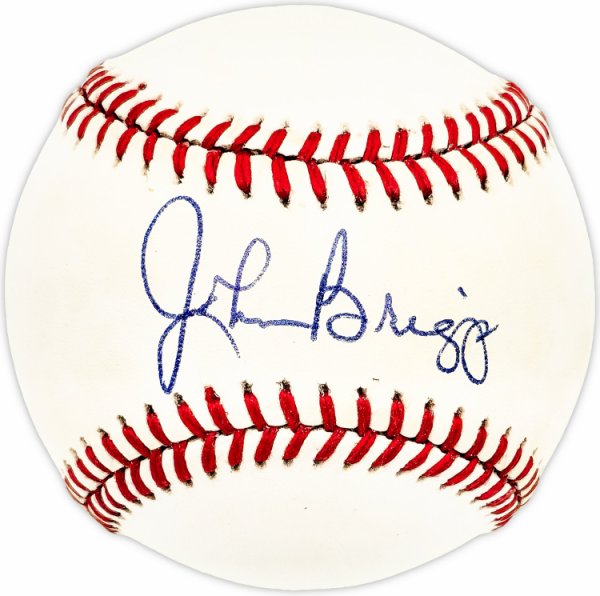 John Johnny Briggs Autographed Signed Official Nl Baseball Philadelphia Phillies #225954 