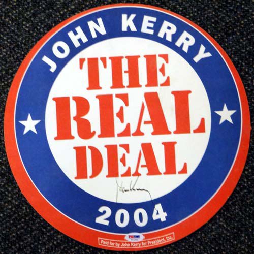 John Kerry Autographed Signed Political Sign PSA/DNA 