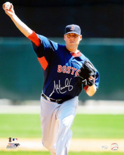 John Lackey Autographed 16X20 Photo Boston Red Sox MLB Holo #17310