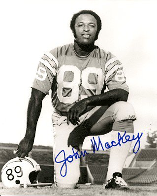 John Mackey Autographed Signed 8X10 San Diego Chargers Photo - Autographs 