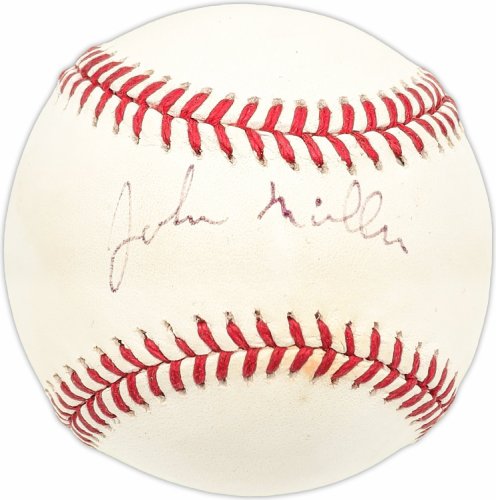 John Miller Autographed Official Al Baseball Baltimore Orioles #227697