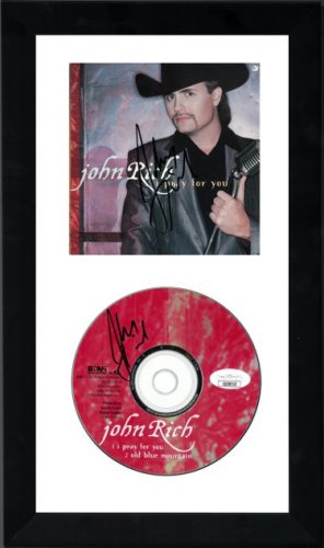 John Rich Autographed Signed 2000 I Pray For You Single CD Cover & CD 6.5x12 Custom Framing- JSA Hologram #GG08309 & #GG08310 
