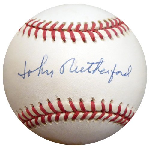 John Rutherford Autographed Signed Official Nl Baseball Brooklyn Dodgers Beckett Beckett 
