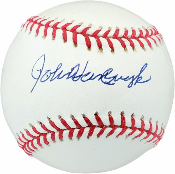 John Van Cuyk Autographed Signed Official MLB Baseball Brooklyn Dodgers Beckett Beckett 