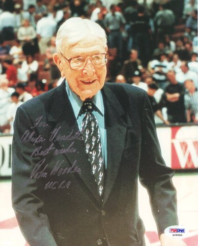 John Wooden Autographed Signed 8X10 Photo UCLA Bruins "To Alexa" PSA/DNA 