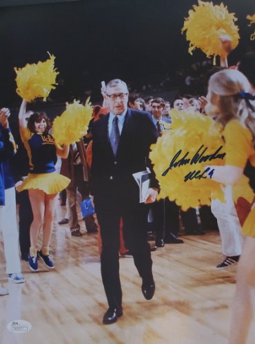 John Wooden Autographed Signed UCLA Bruins 11X14 Photograph With JSA COA - Autographs 