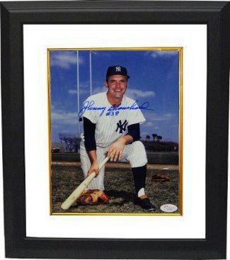 Johnny Blanchard Autographed Signed New York Yankees 8x10 Photo #38 Custom Framing- JSA Hologram 