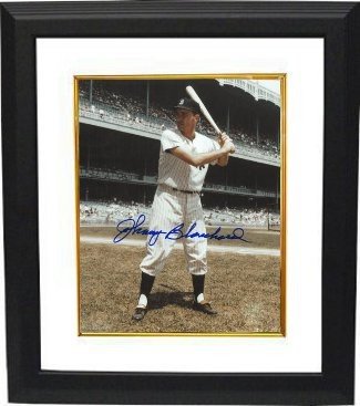 Johnny Blanchard Autographed Signed New York Yankees 8x10 Photo Custom Framing (deceased) 